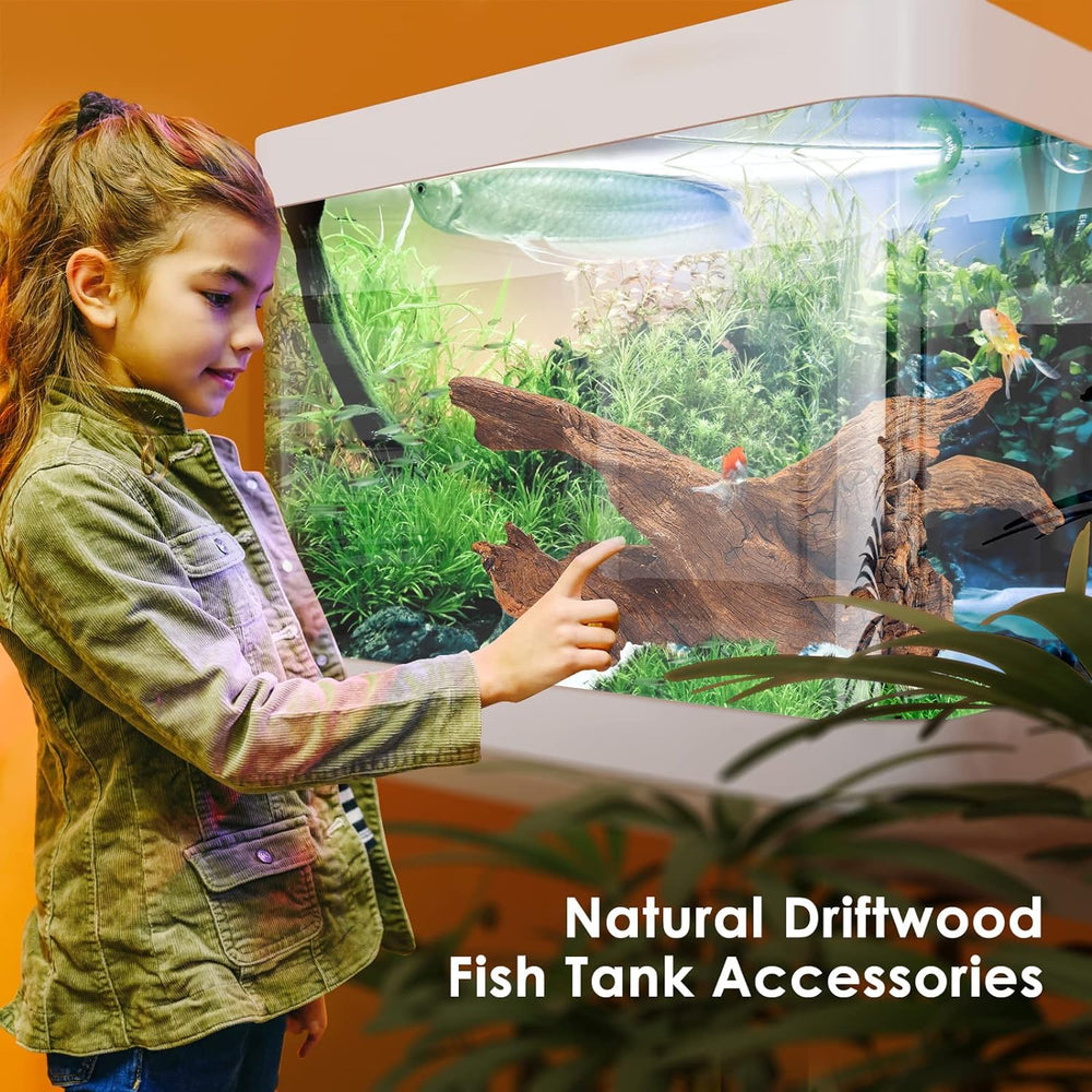 Jorewood driftwood 4-8 inch pack fits 5+ gallon tanks.