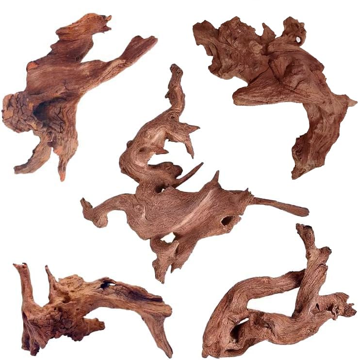 Jorewood driftwood twisted branch for aquariums provides natural hiding spaces.