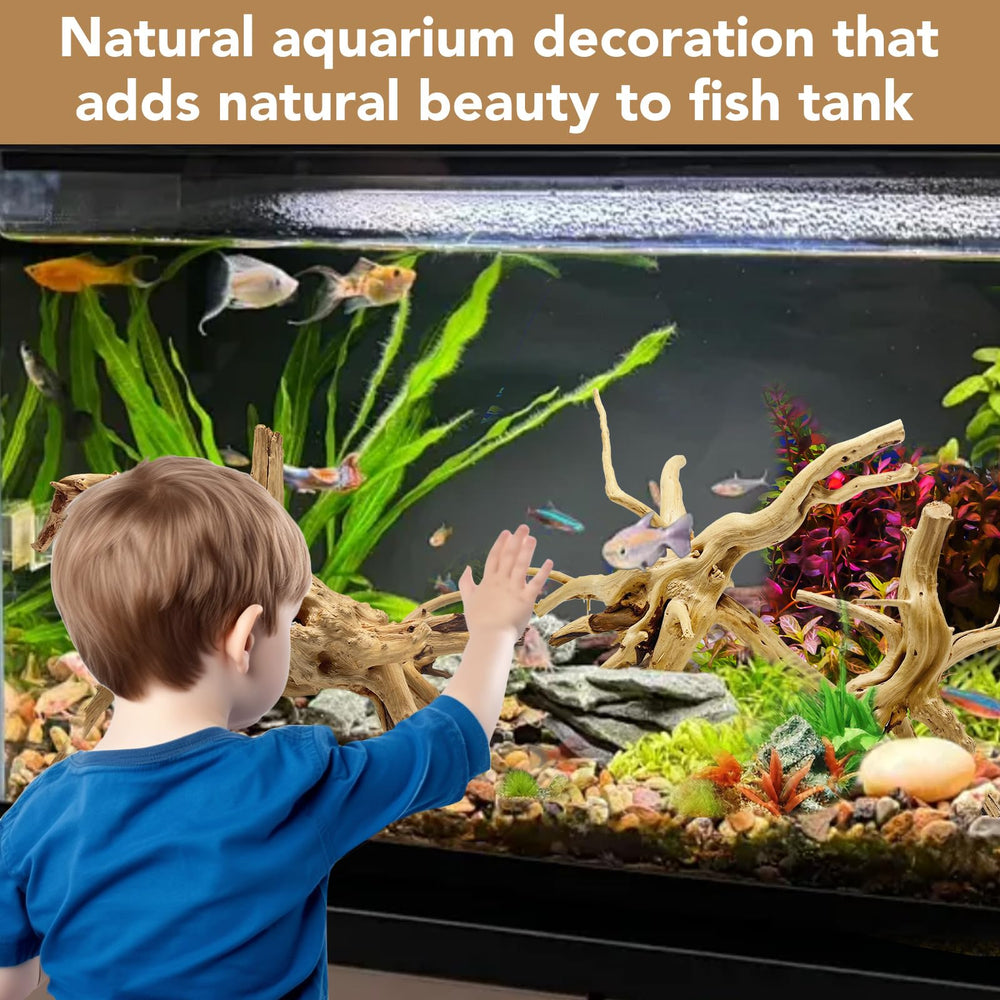 Jorewood spiderwood natural texture offers durable, long-lasting aquarium and terrarium accents.