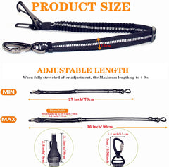 Jorohiker dog seatbelt harness attachment secures pups quickly.