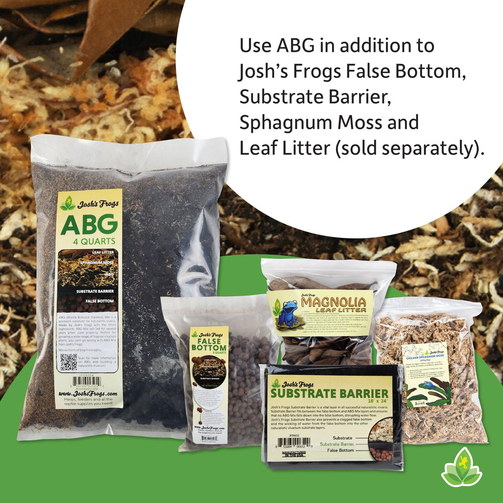 Josh's Frogs ABG Mix not for hermit crabs; see alternative biobeddings for those animals.