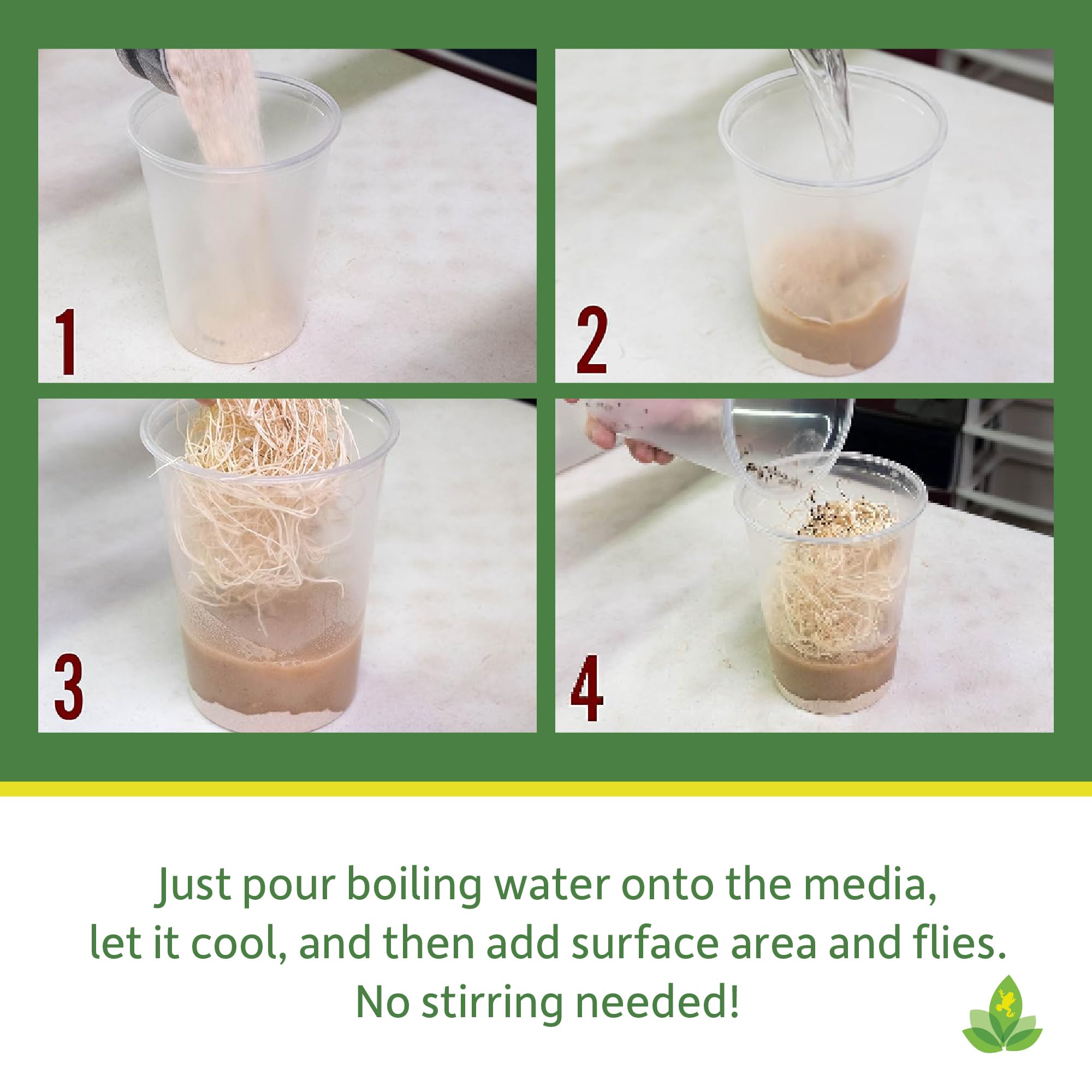 Josh's Frogs fresh-smelling formula conveys a clean workspace during culture work.