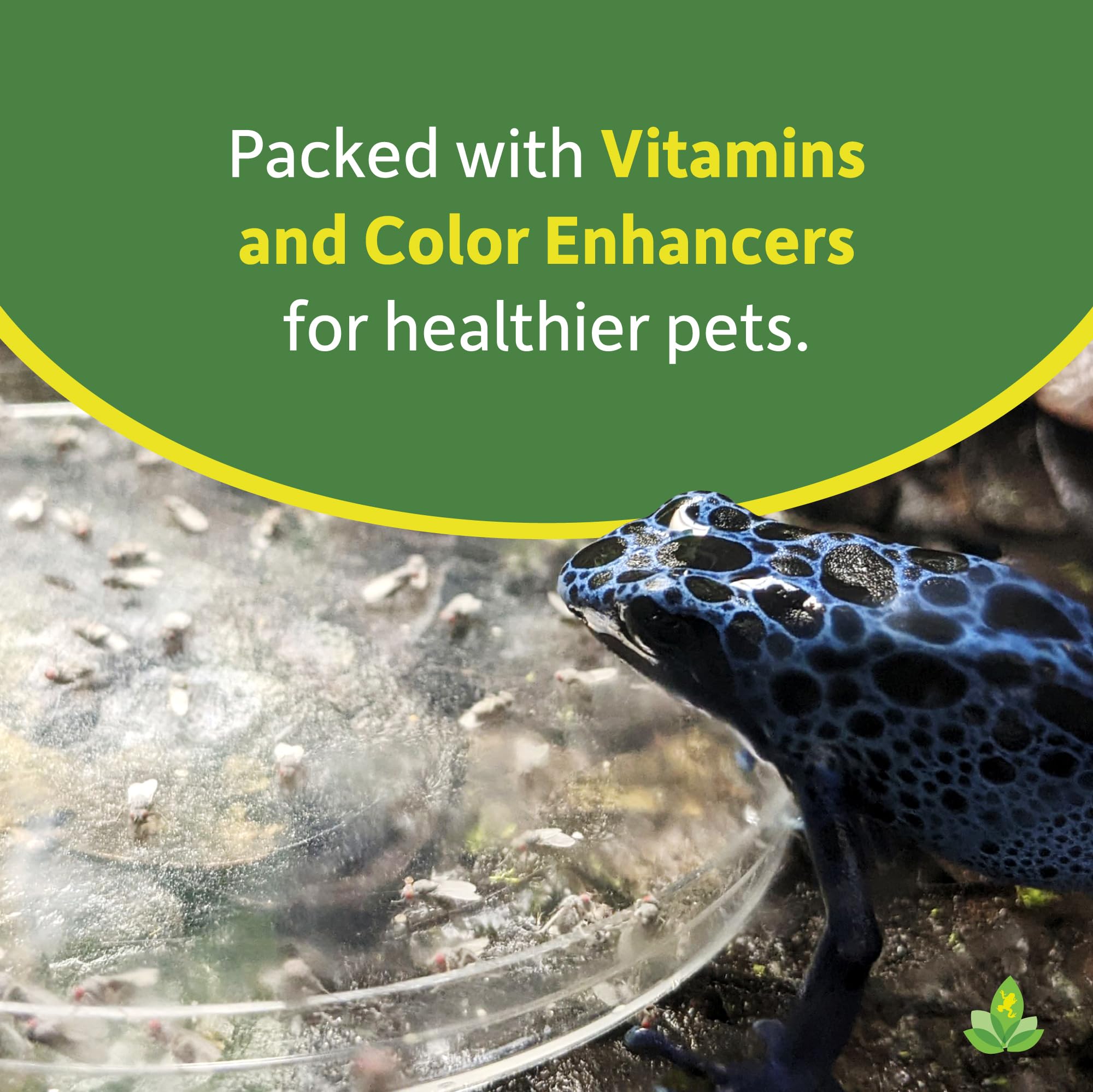 Josh's Frogs HYDEI media enjoyed by many pets supports a diverse feeder program.
