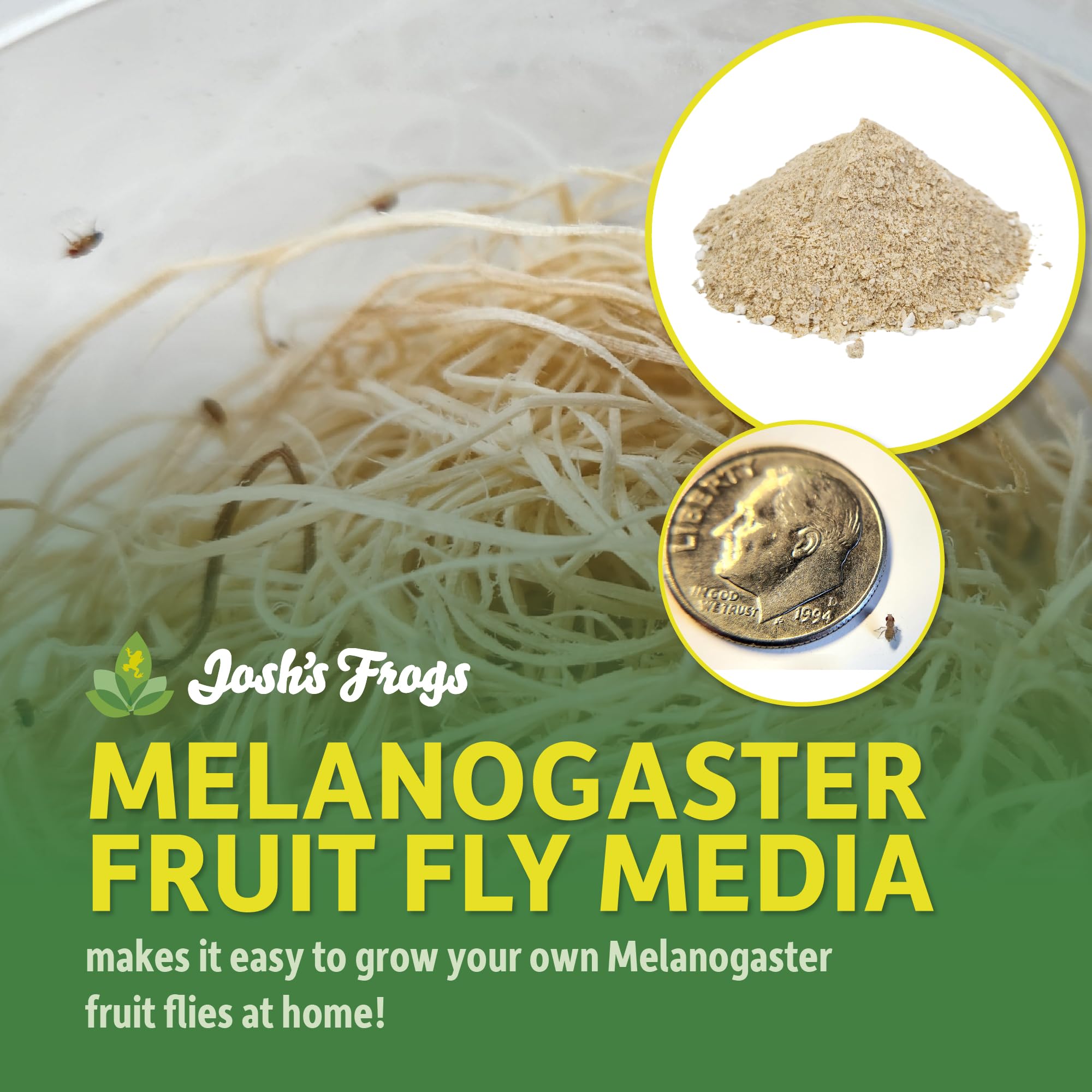 Josh's Frogs MELANOGASTER media contents ready for mixing for easy culture setup.