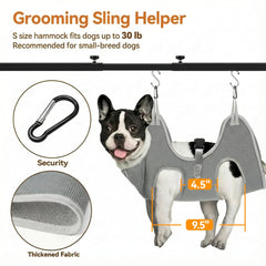 Josmimic H-shape stand provides stable support during grooming sessions.