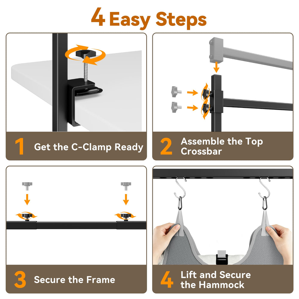 Josmimic table clamp grips up to 2.76 inches thick for secure use