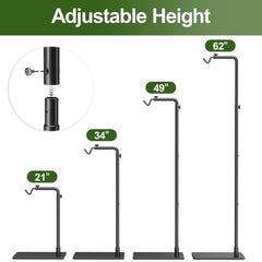 Josmimic Reptile Heat Lamp Stand heavy base for stable setup.