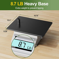 Josmimic Reptile Heat Lamp Stand stable base prevents tipping.