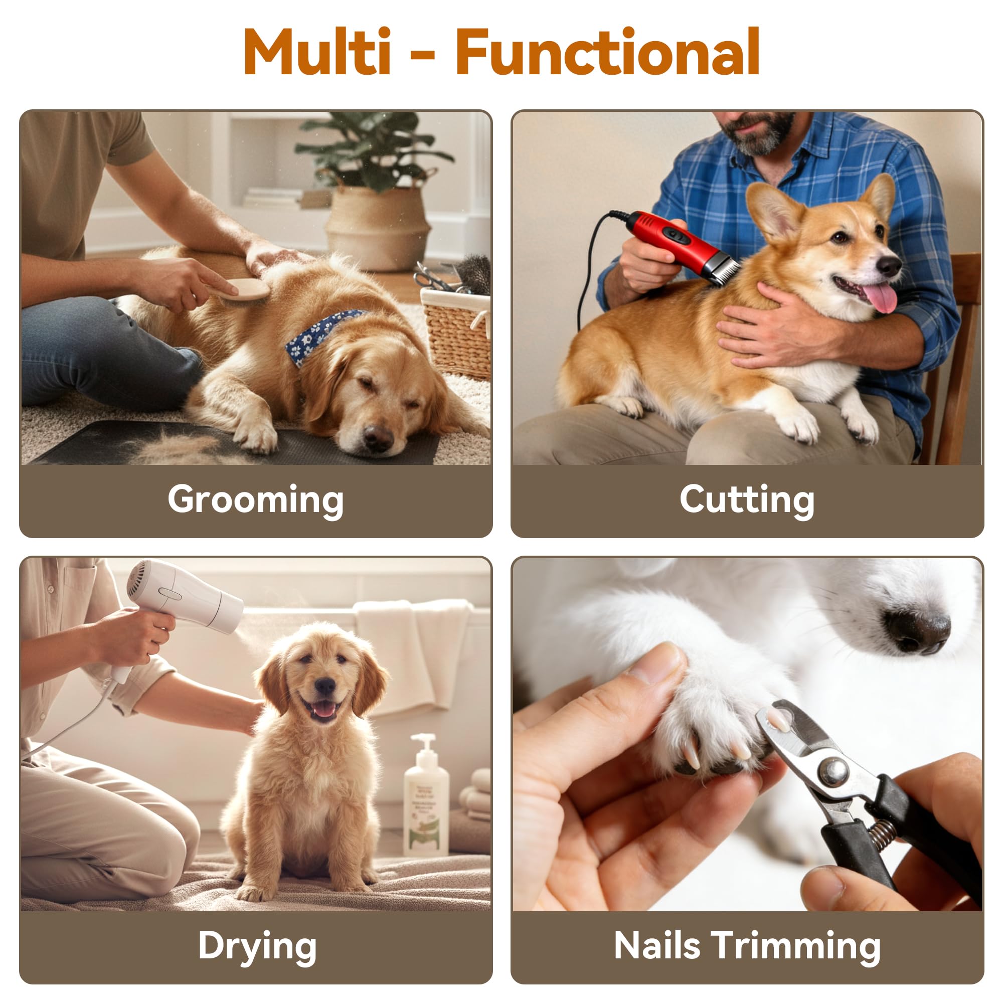 Josmimic soft grooming hammock supports calm dog handling