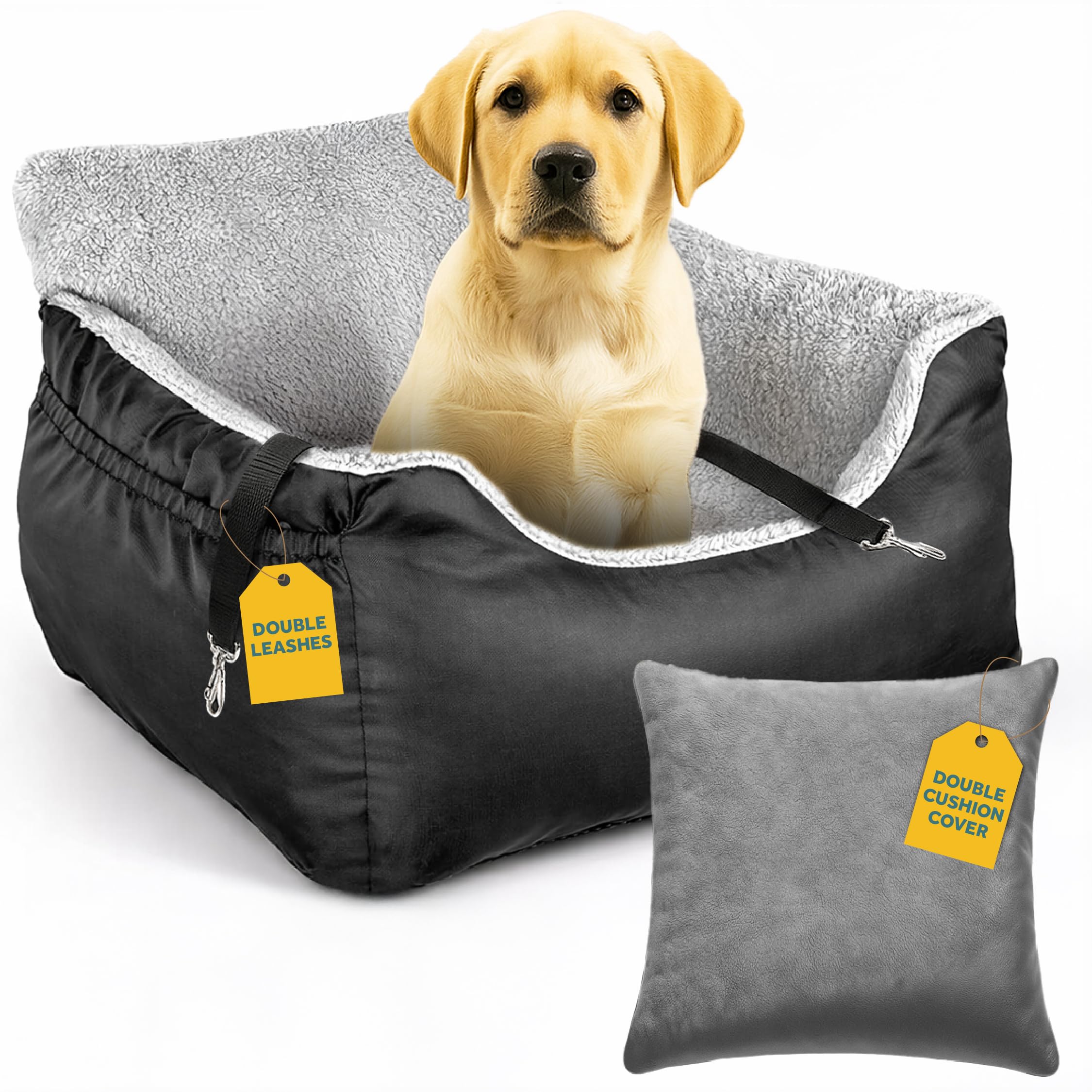 JOTADE dog seat front view promotes secure rides and calmer travels.
