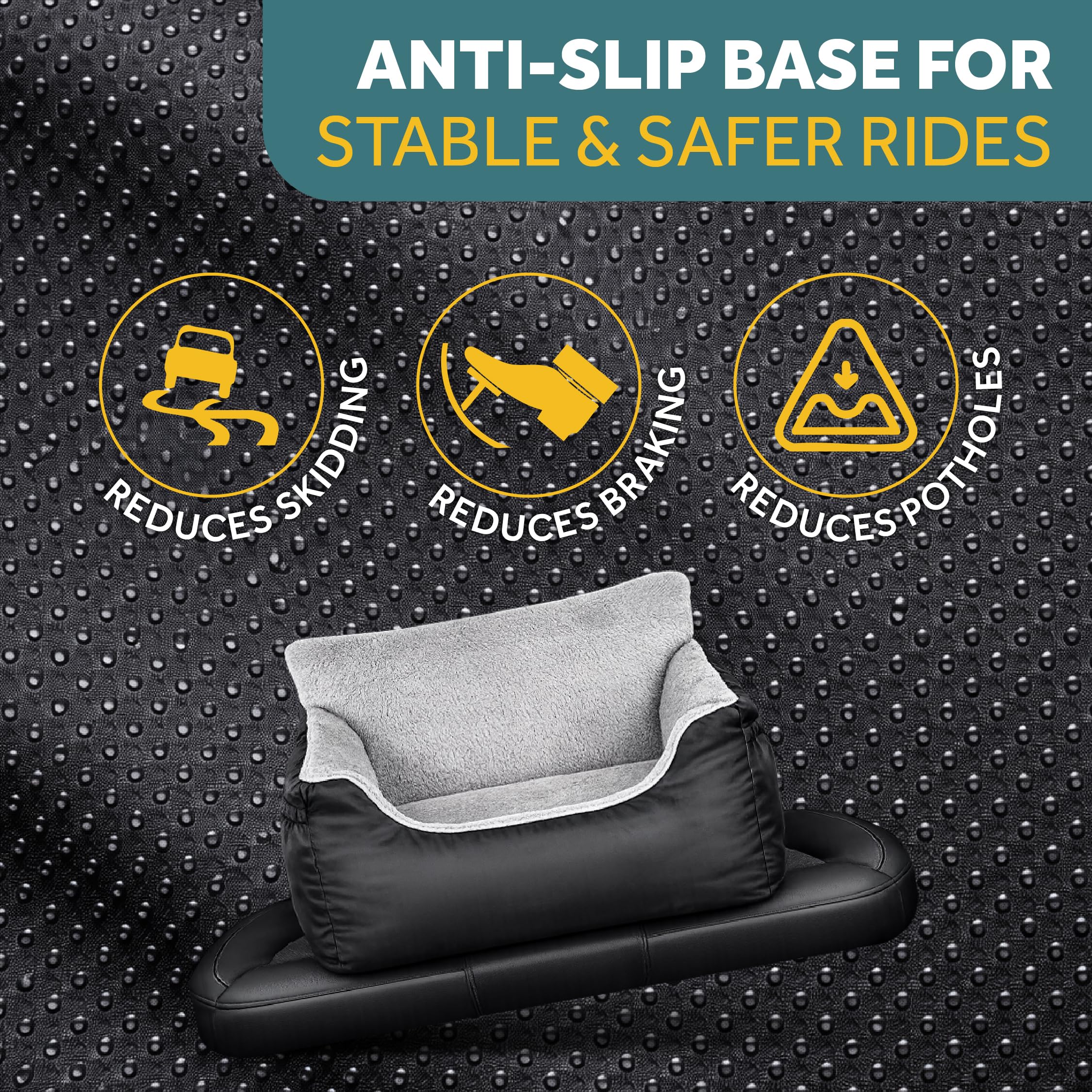 JOTADE dog seat washable cushion cover makes cleaning quick.