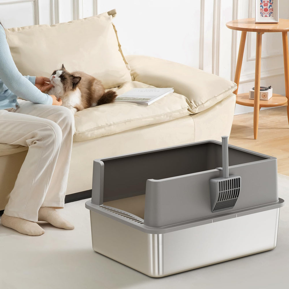 Jotesnew multi-cat friendly XL litter box for busy households