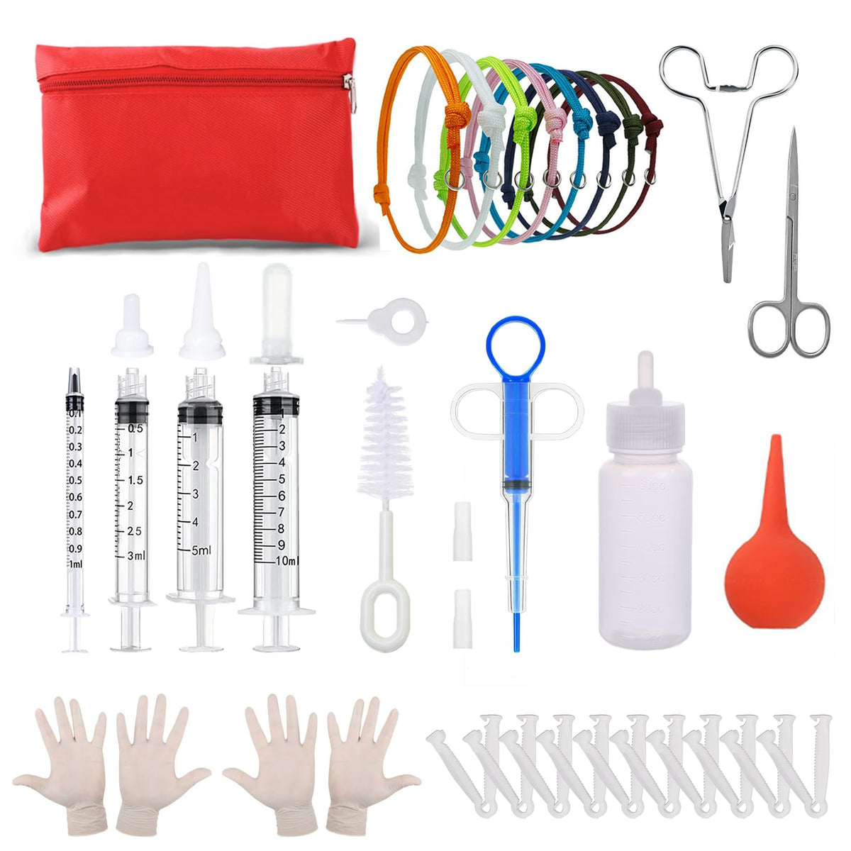 JounLoin whelping kit contents for newborn care and calm birthing preparation