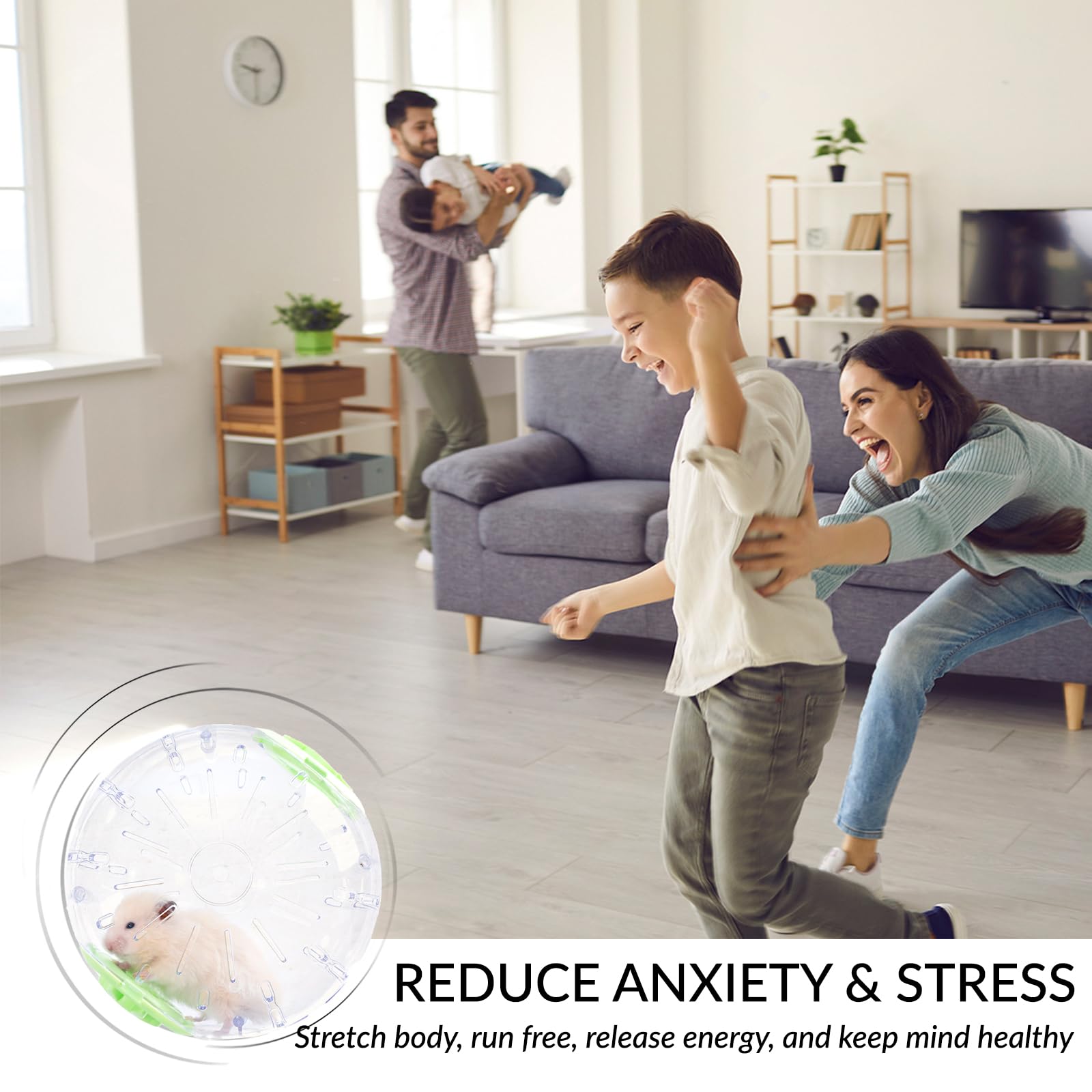 JOUSONTY hamster ball hamster enjoying exercise in-use scenario