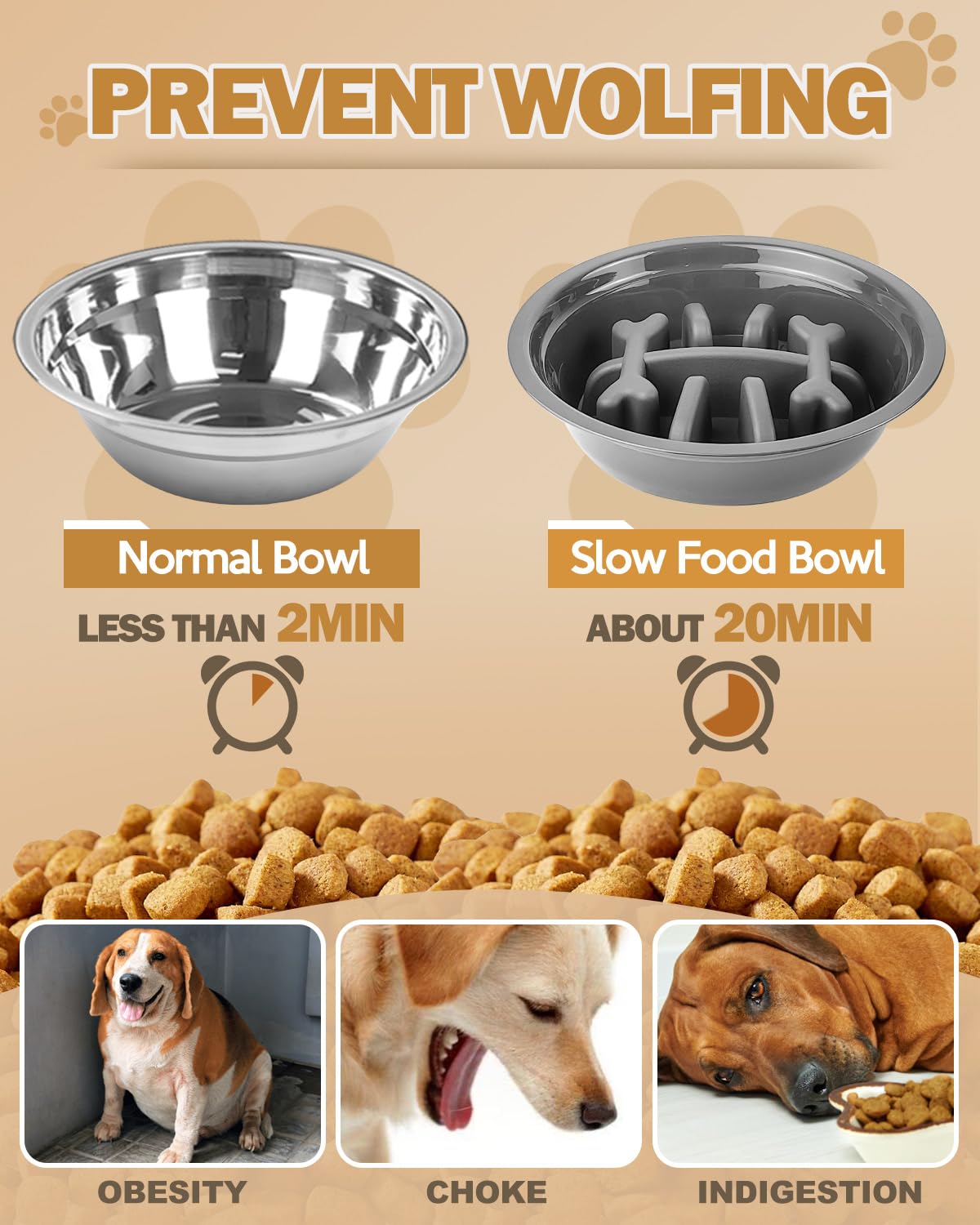 Jovrun dishwasher-safe stainless steel bowls simplify cleaning.