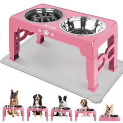 Jovrun elevated dog bowl stand for comfortable medium-dog dining.
