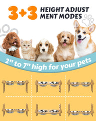Jovrun tilted-15-degree bowls provide a more comfortable dining posture for pets.