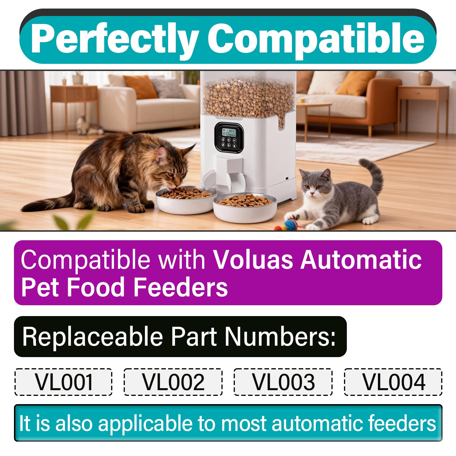 Joworthy Volua feeder setup showcasing dry, fresh storage.