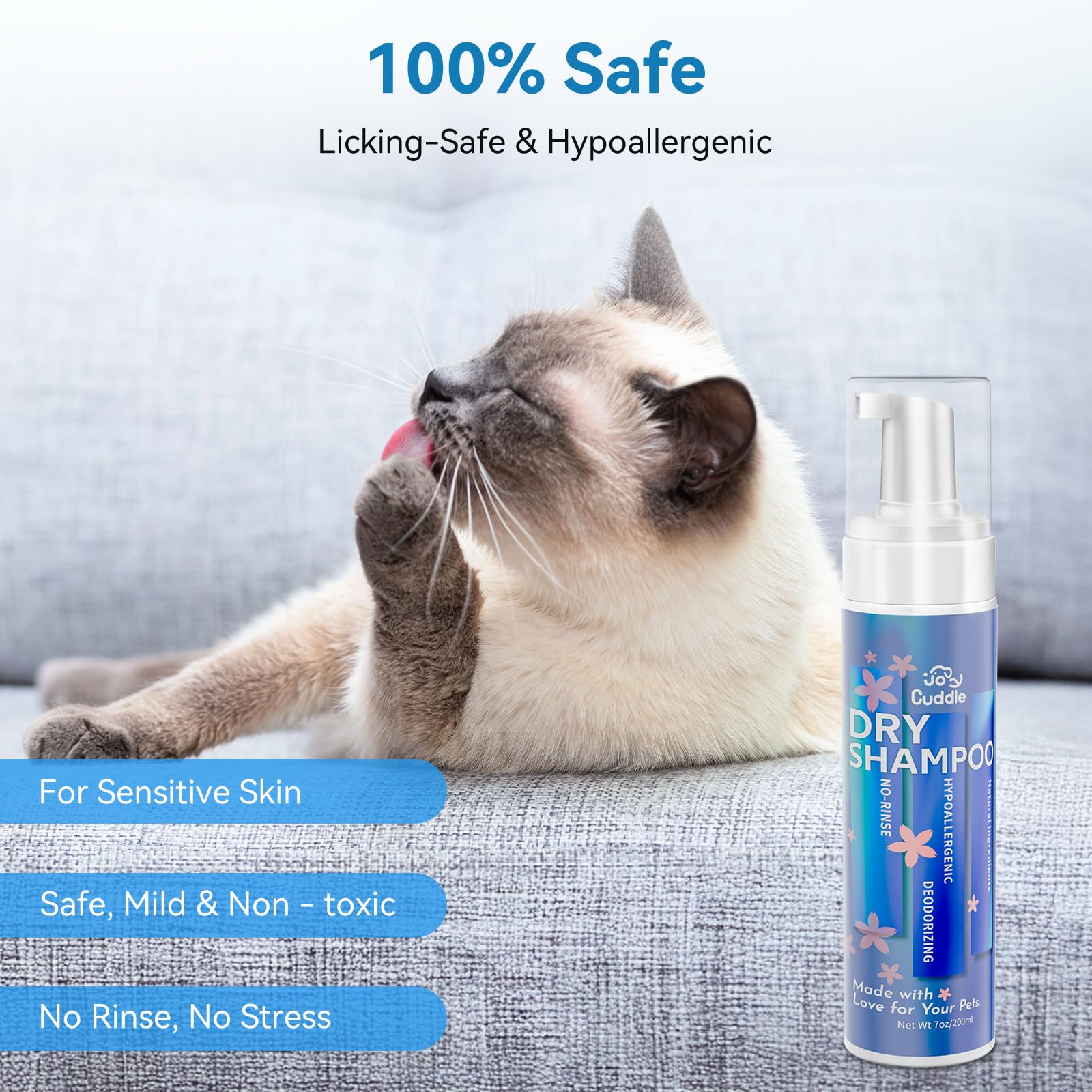 Calendula and silk protein formula leaves fur soft