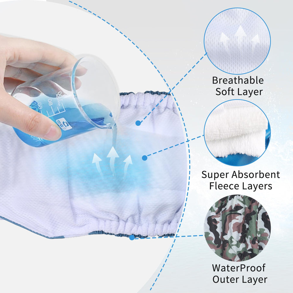 JoyDaog belly band leak-proof outer layer protects carpets and furniture.