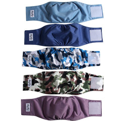 JoyDaog belly band size L fits waists 16 to 19.9 inches for a snug, secure fit.