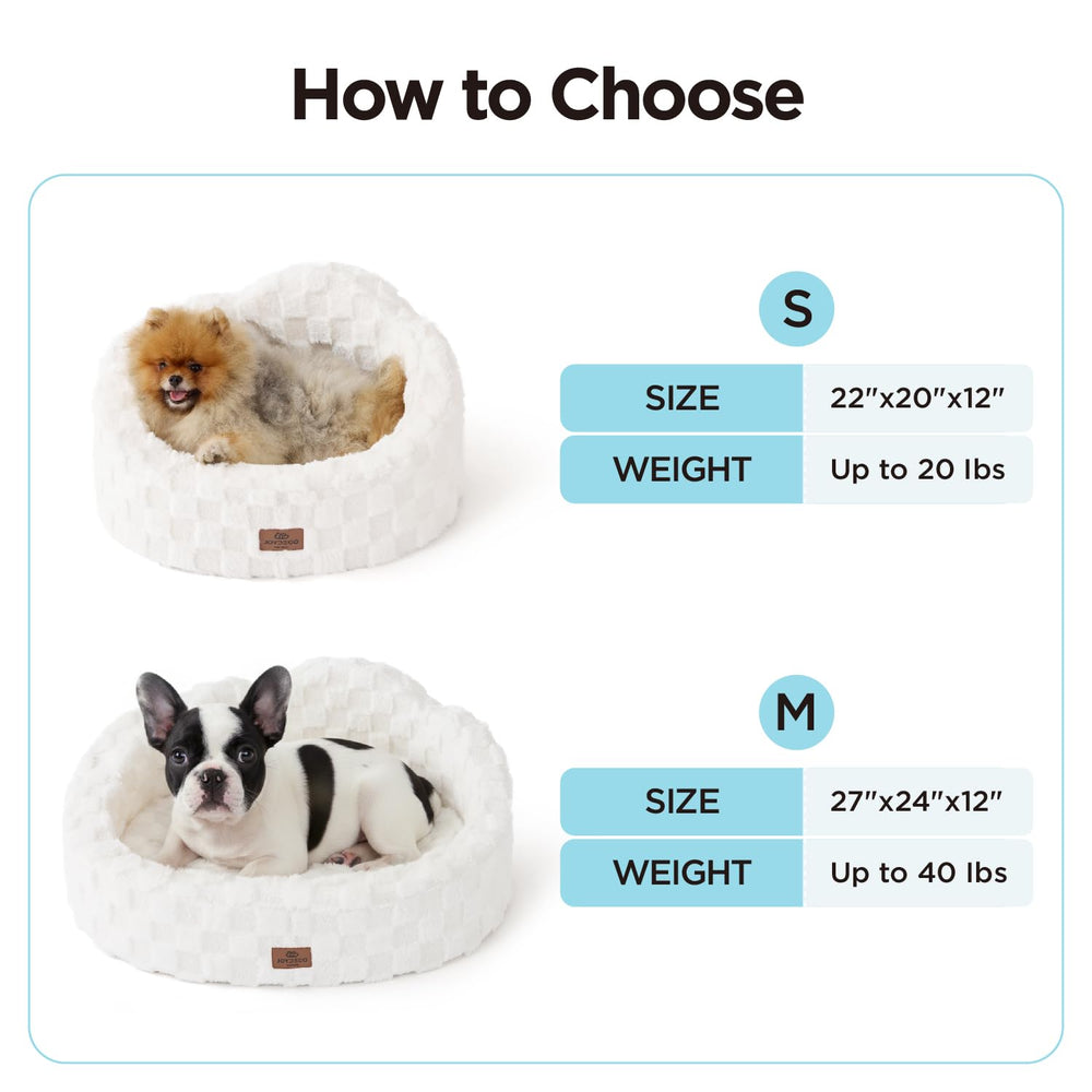 Joydeco 22x20 inch bed fits small dogs and cats up to 20 lbs