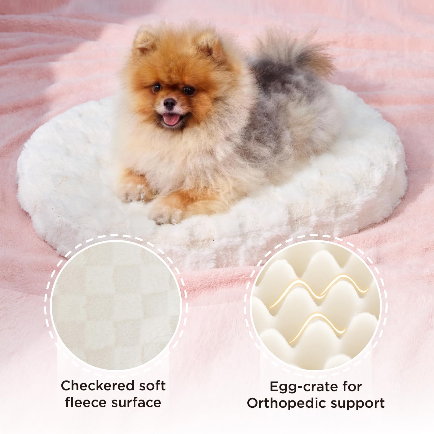 Joydeco non-slip bottom keeps the bed in place on any floor surface