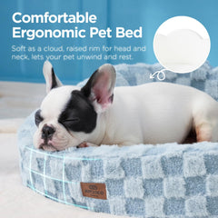 Joydeco ultra-soft fleece close-up delivers calming, cozy snuggle for pets.