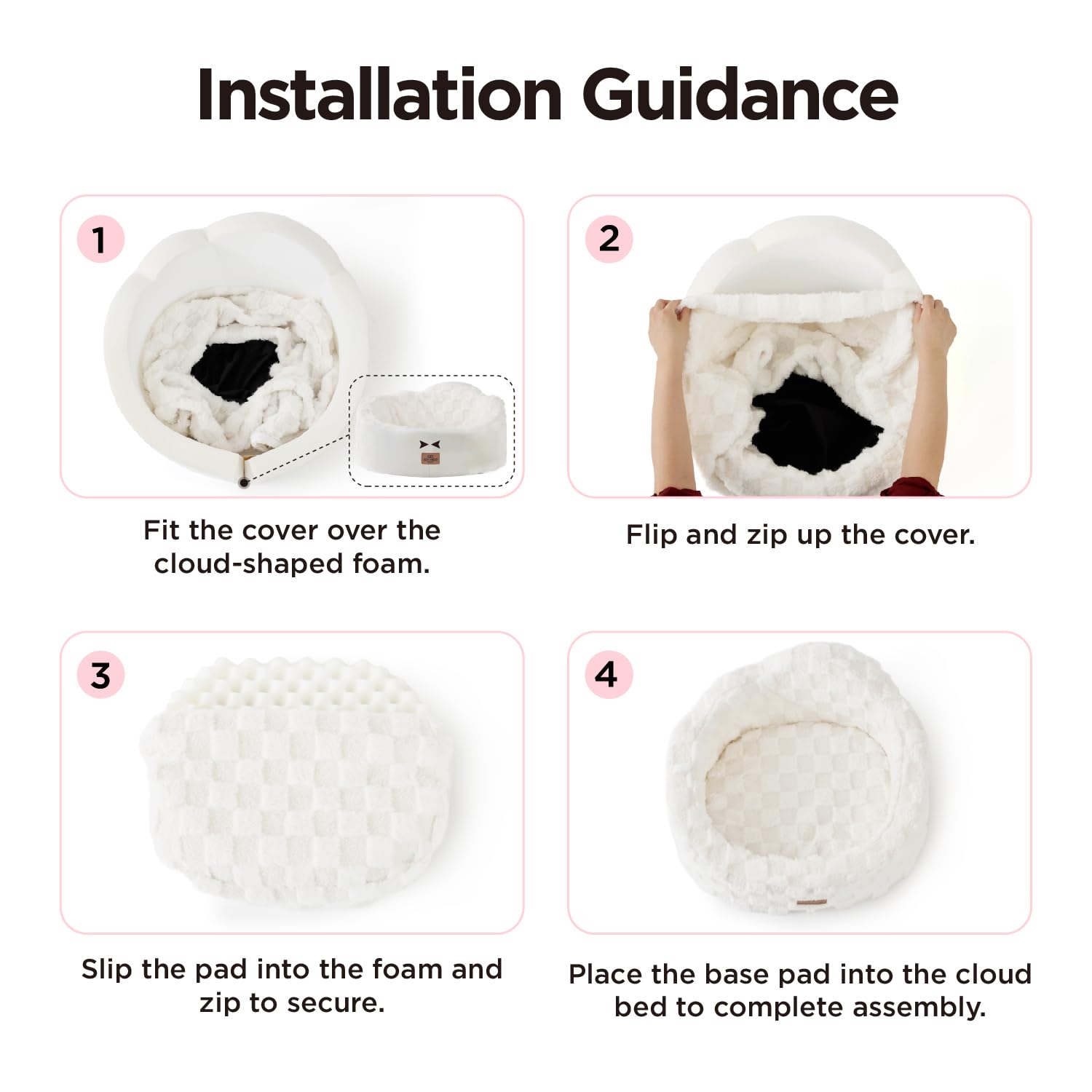 Joydeco cloud-cat-bed-nap area offers a cozy retreat for indoor cats.