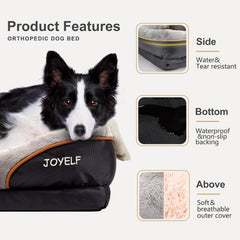 JOYELF memory foam detail layer indicating contouring comfort