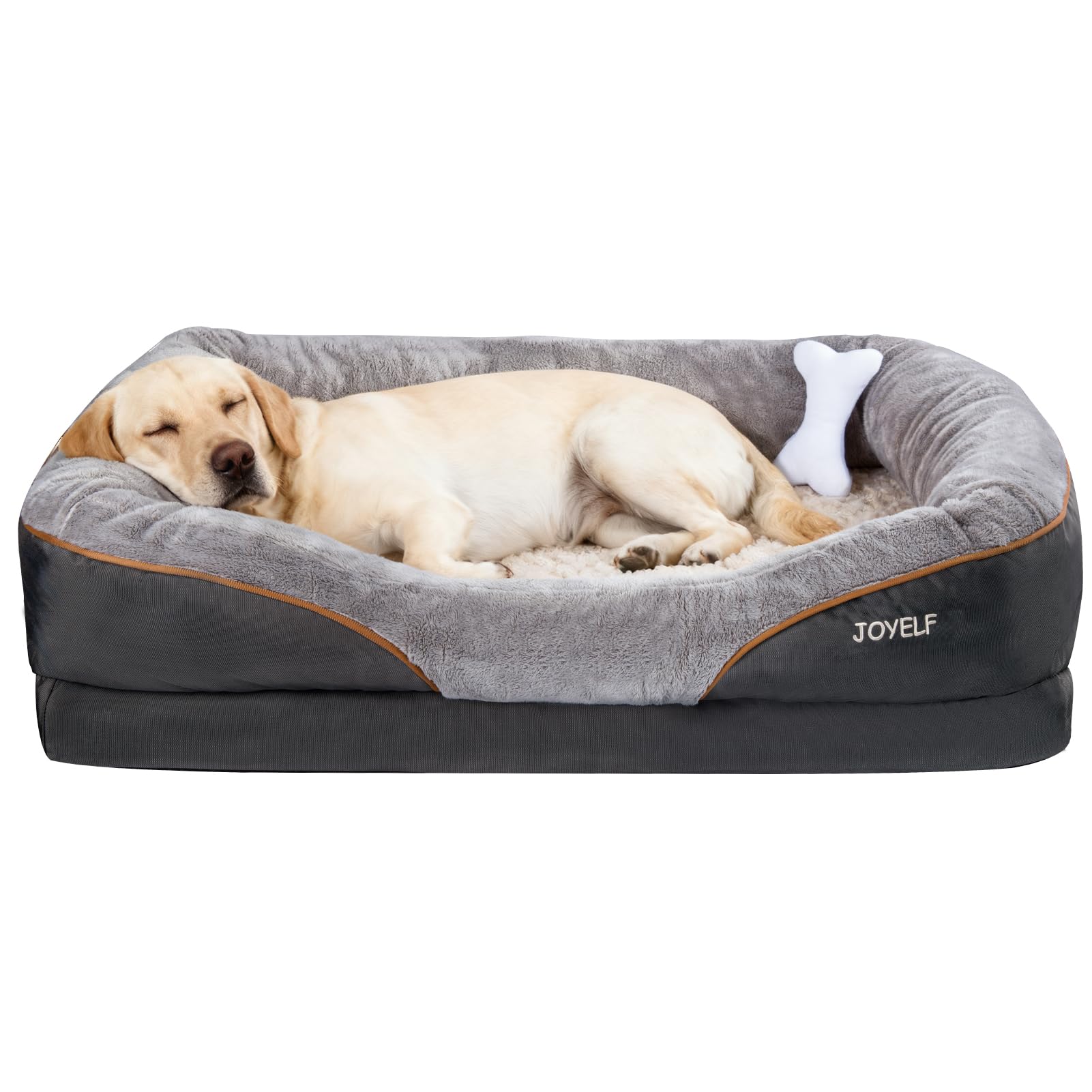 JOYELF XXLarge bed base provides sturdy support for large dogs.