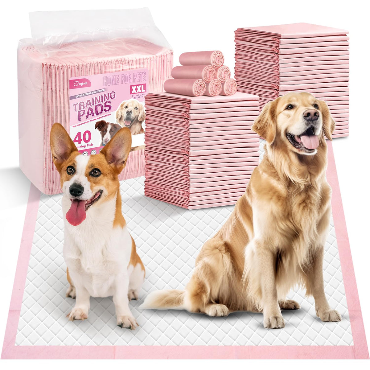 Joyeux puppy pads 6-layer protection demonstrate strong containment and quick absorption.