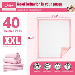 Joyeux puppy pads XXL packaging display showcases large size ideal for training and cleanup.