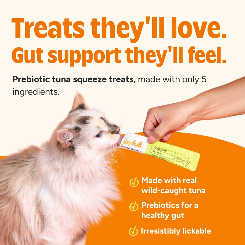 JoyFull wild-caught tuna tube, protein-rich snack.