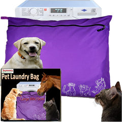 Joymaney pet laundry bag jumbo open front view protects items and reduces hair transfer