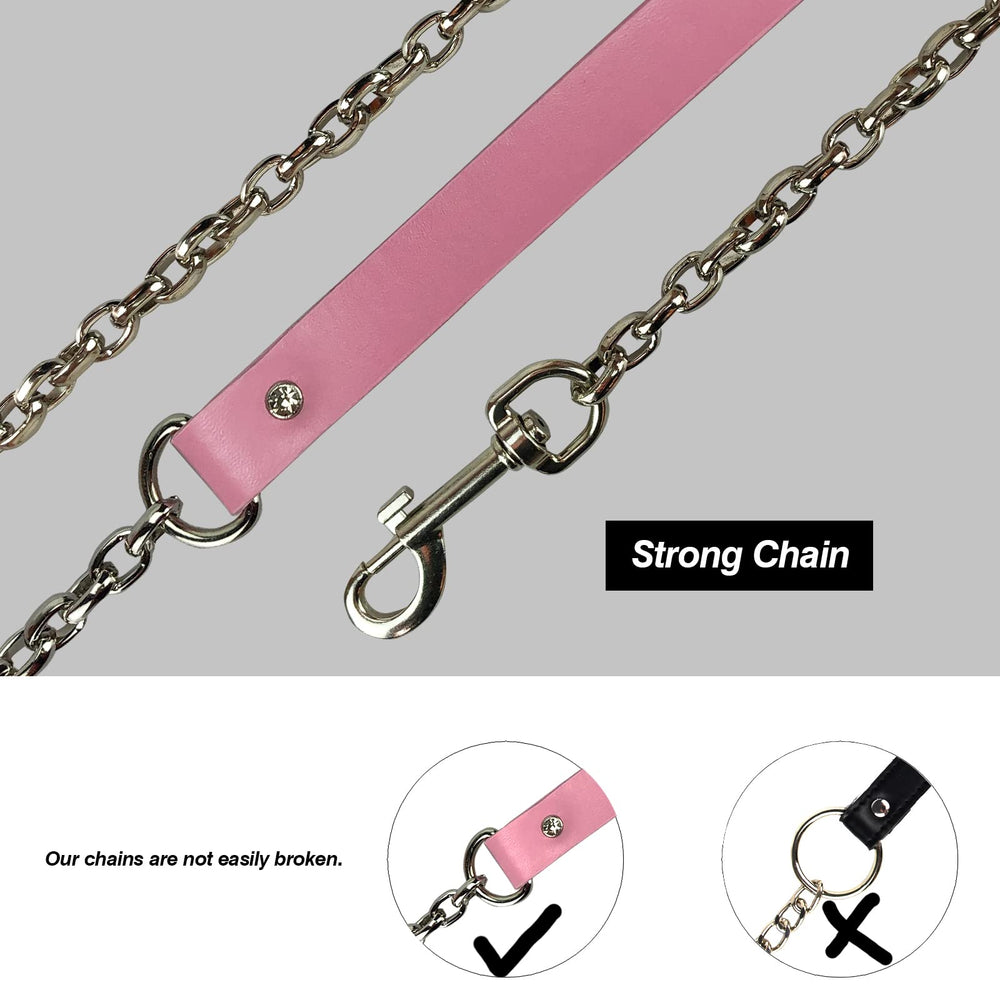 JOYMIN adjustable collar 13 to 17 inches in pink for flexible fit.