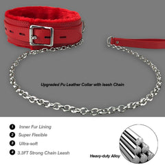 JOYMIN 3.3ft detachable chain leash with a rotatable hook for secure control.