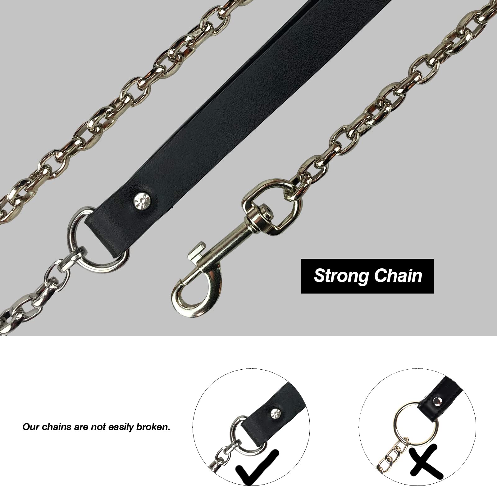 JOYMIN 3.3ft detachable leash with rotatable hook suitable for controlled walks