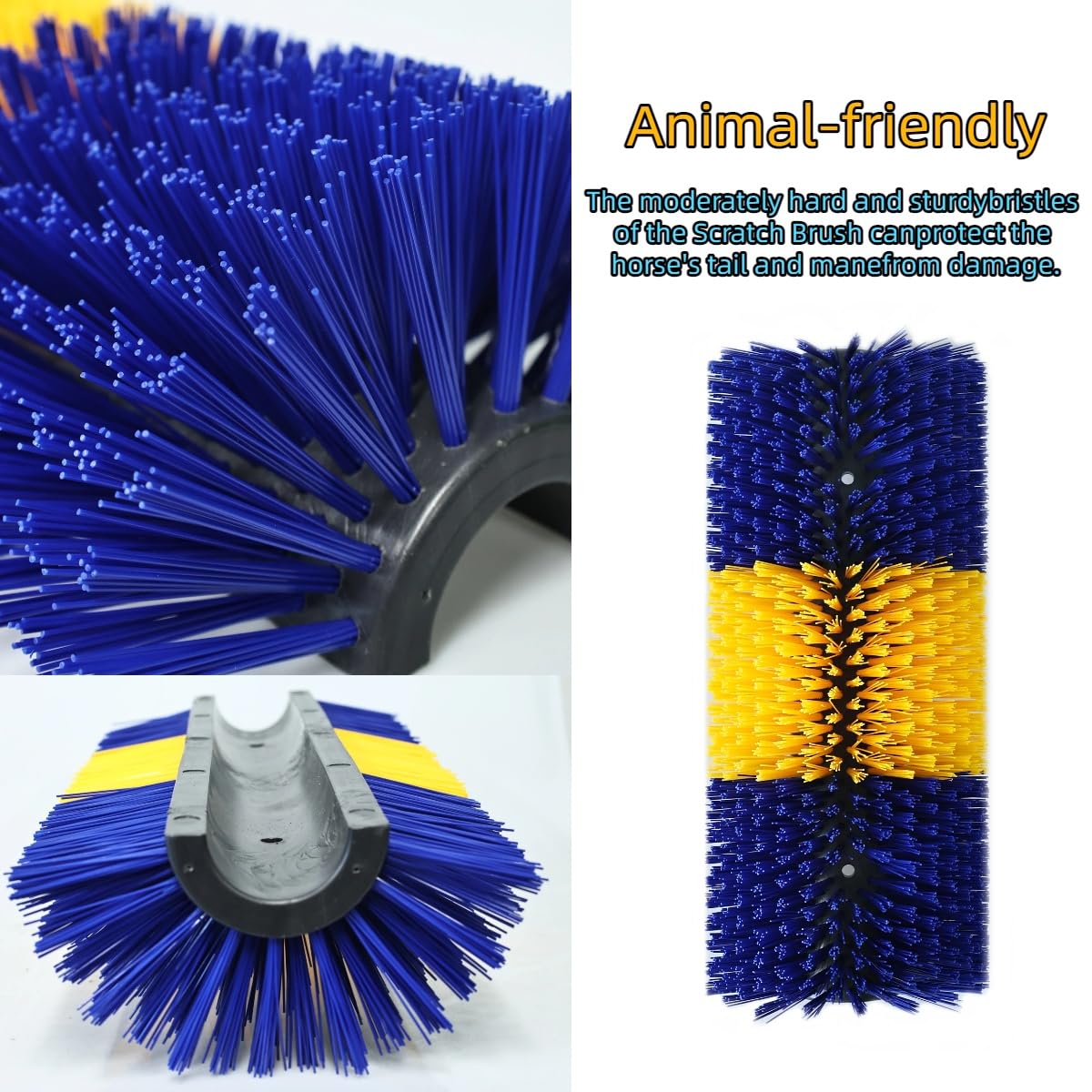 Joynny animal grooming brush features thick bristles for effective relief