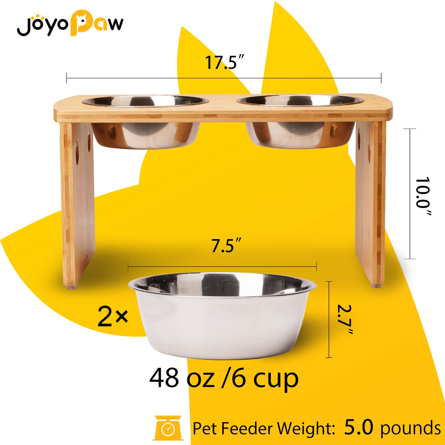 JOYOPAW silicone mute gasket on the stand reduces eating noise.
