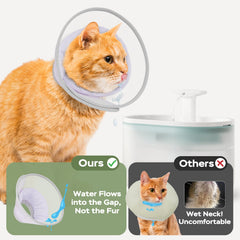 Joypig Cat Cone Soft allows eating and drinking comfortably.