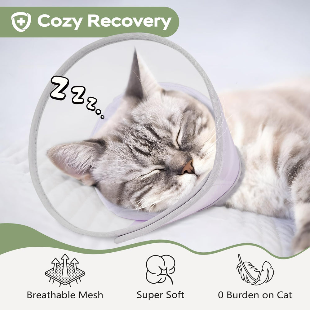 Joypig Cat Cone Soft is lightweight with a soft padded layer for comfort.
