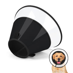 Joypig dog cone collar with soft padding for comfortable post-surgery recovery