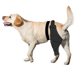 Joypig rear leg sleeve left with strap wrap for secure fit during recovery.