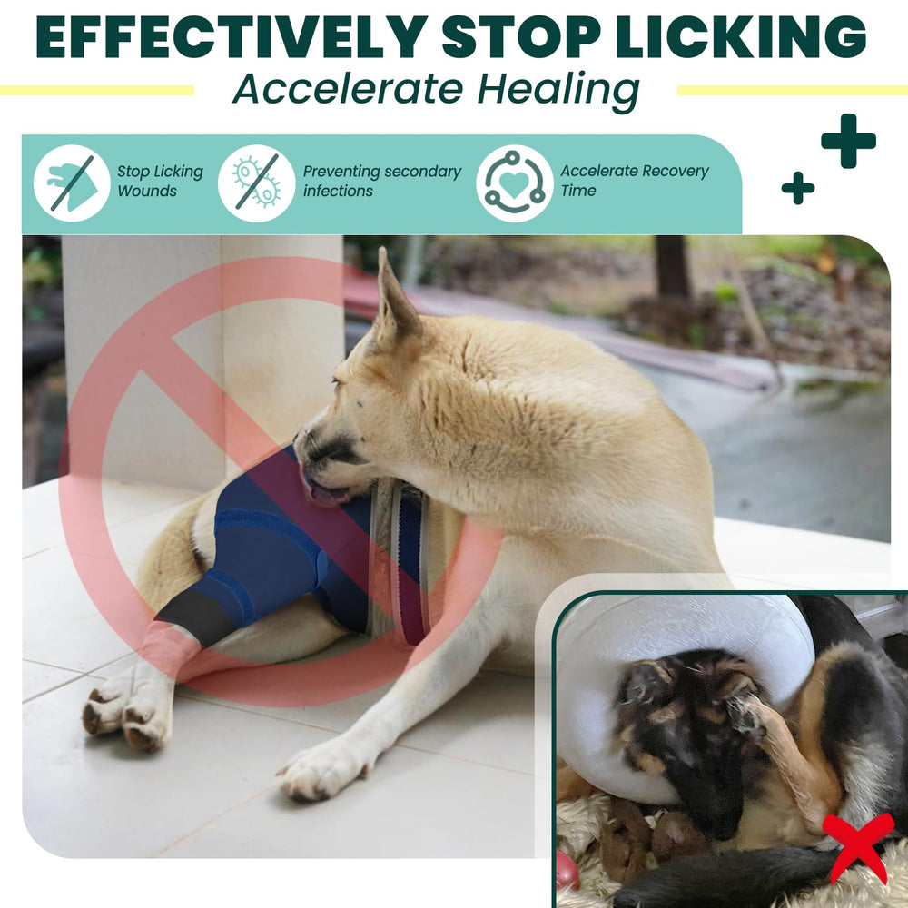 Joypig rear leg sleeve stops licking with durable fabric for incision protection