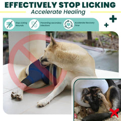 Joypig rear leg sleeve stops licking with durable fabric for incision protection