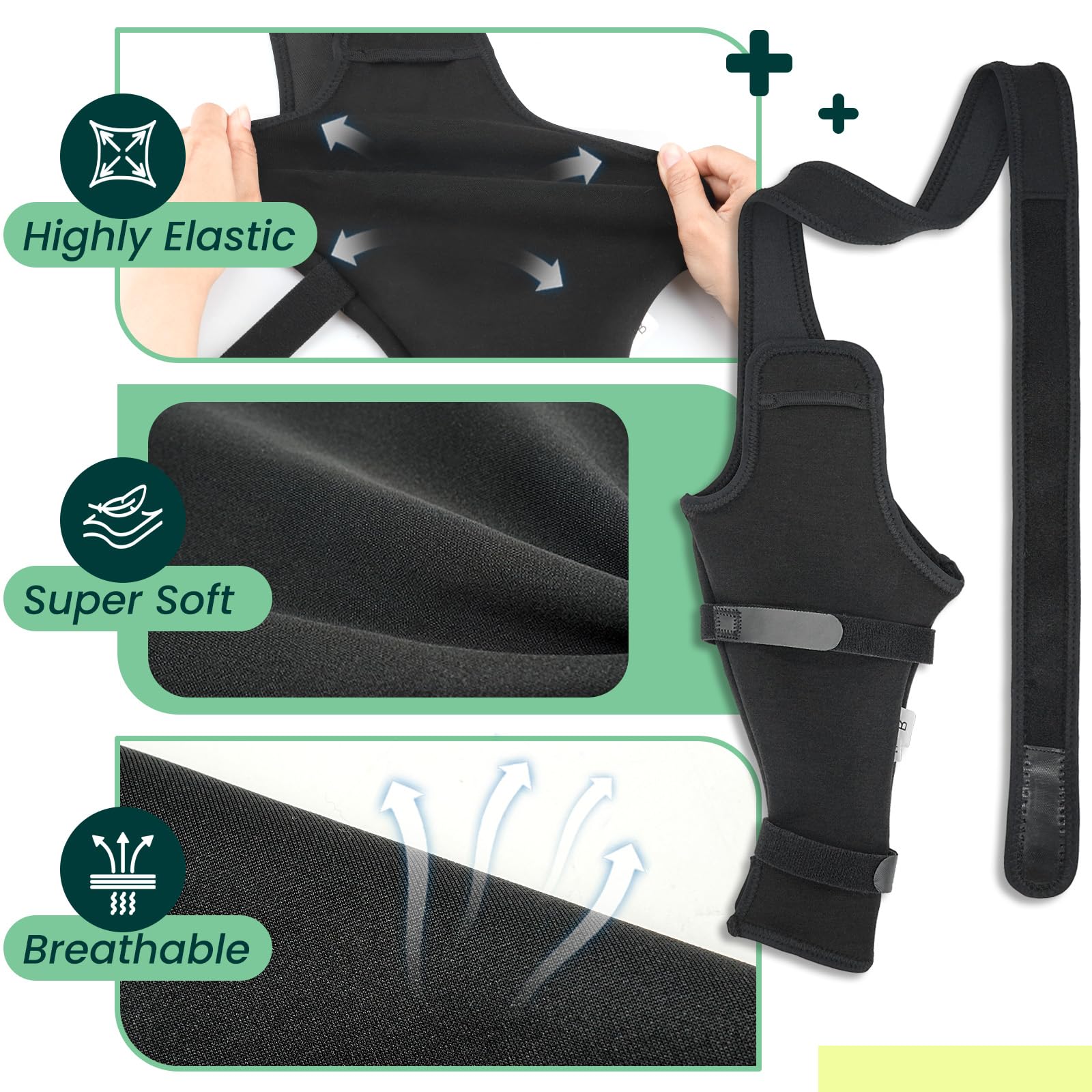 Joypig in-use image demonstrates easy on/off and secure fit for active dogs.