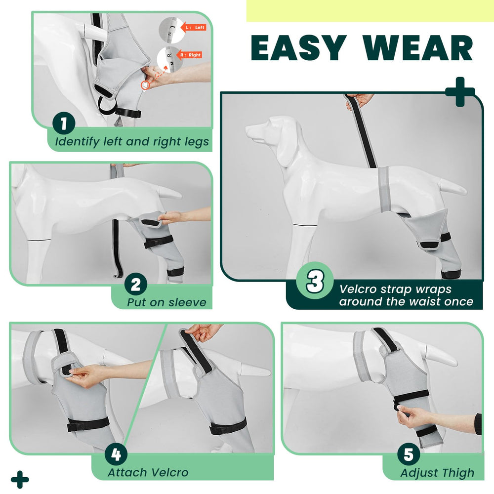 Joypig rear leg sleeve left includes instruction manual for easy setup.