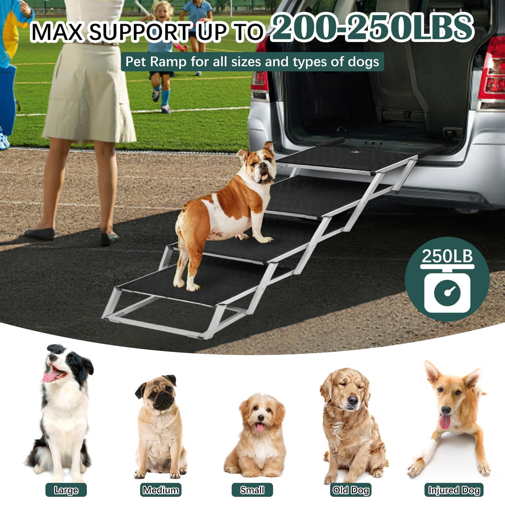 Joyrally dog stairs for SUVs and trucks for convenient vehicle access