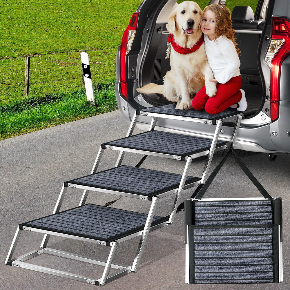 Joyrally indoor-outdoor dog stair used at home and vehicle